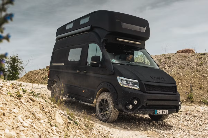 Sharp-angled Electric Scooter of the Future Cuts Through City Traffic Sharp-angled Electric Scooter of the Future Cuts Through City Traffic