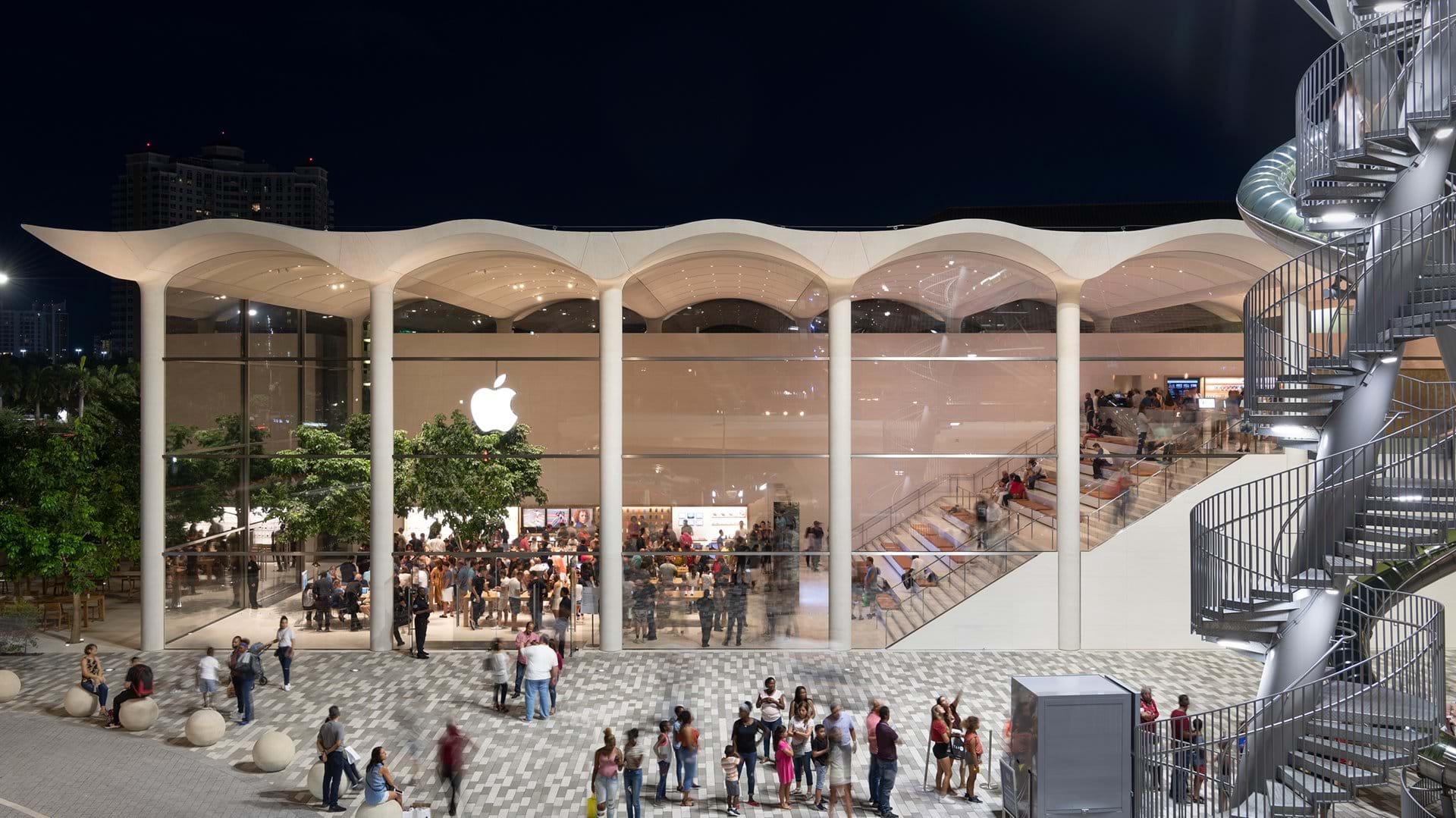 Miami Apple Store inspired by Art Deco architecture