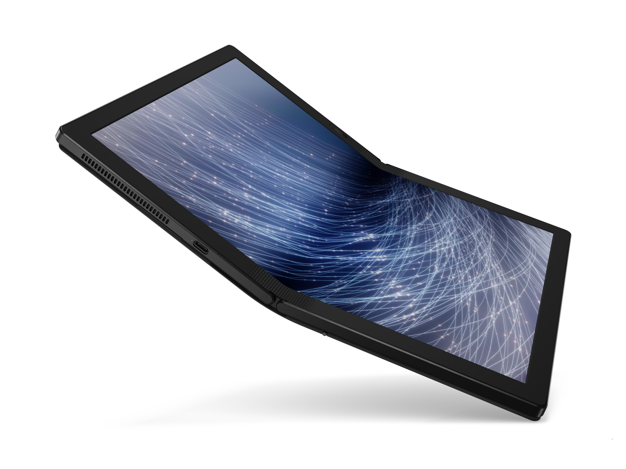 Lenovo opens up "world's first foldable PC" at CES