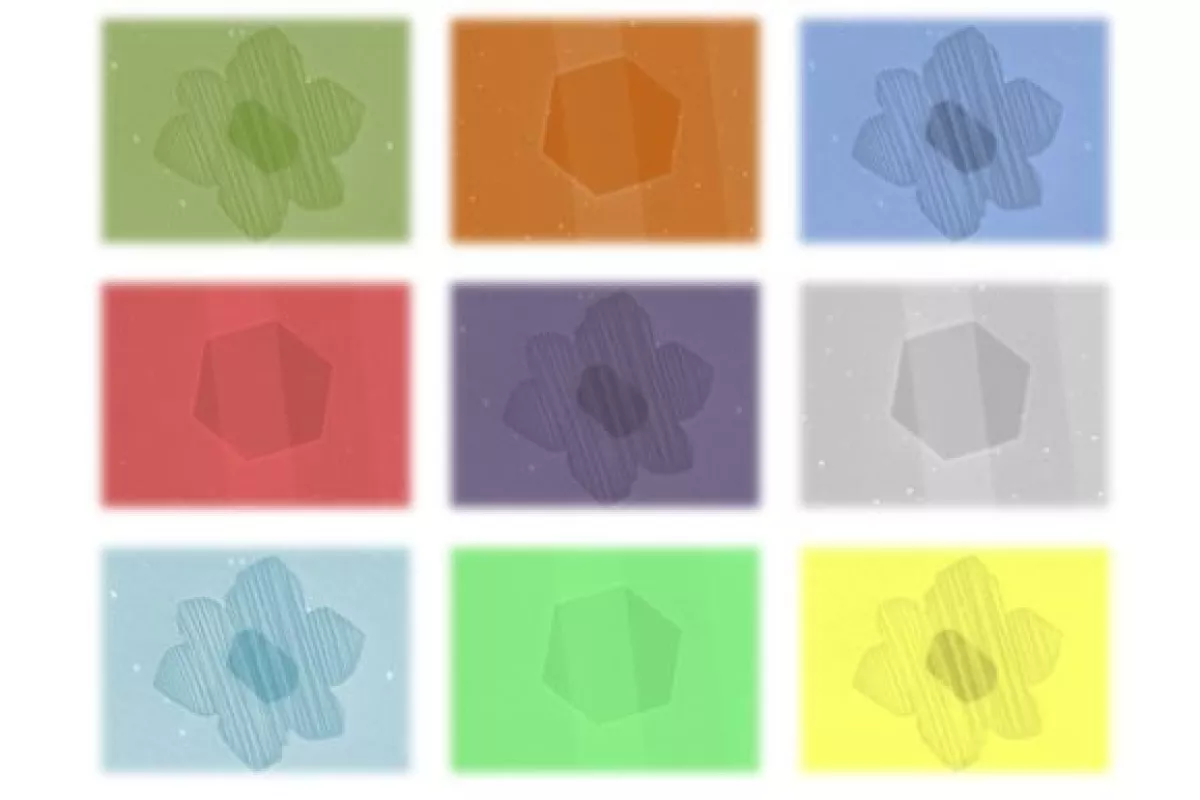 Two of the different shapes in which graphene grains can form, using traditional production methods (Image: ORNL)