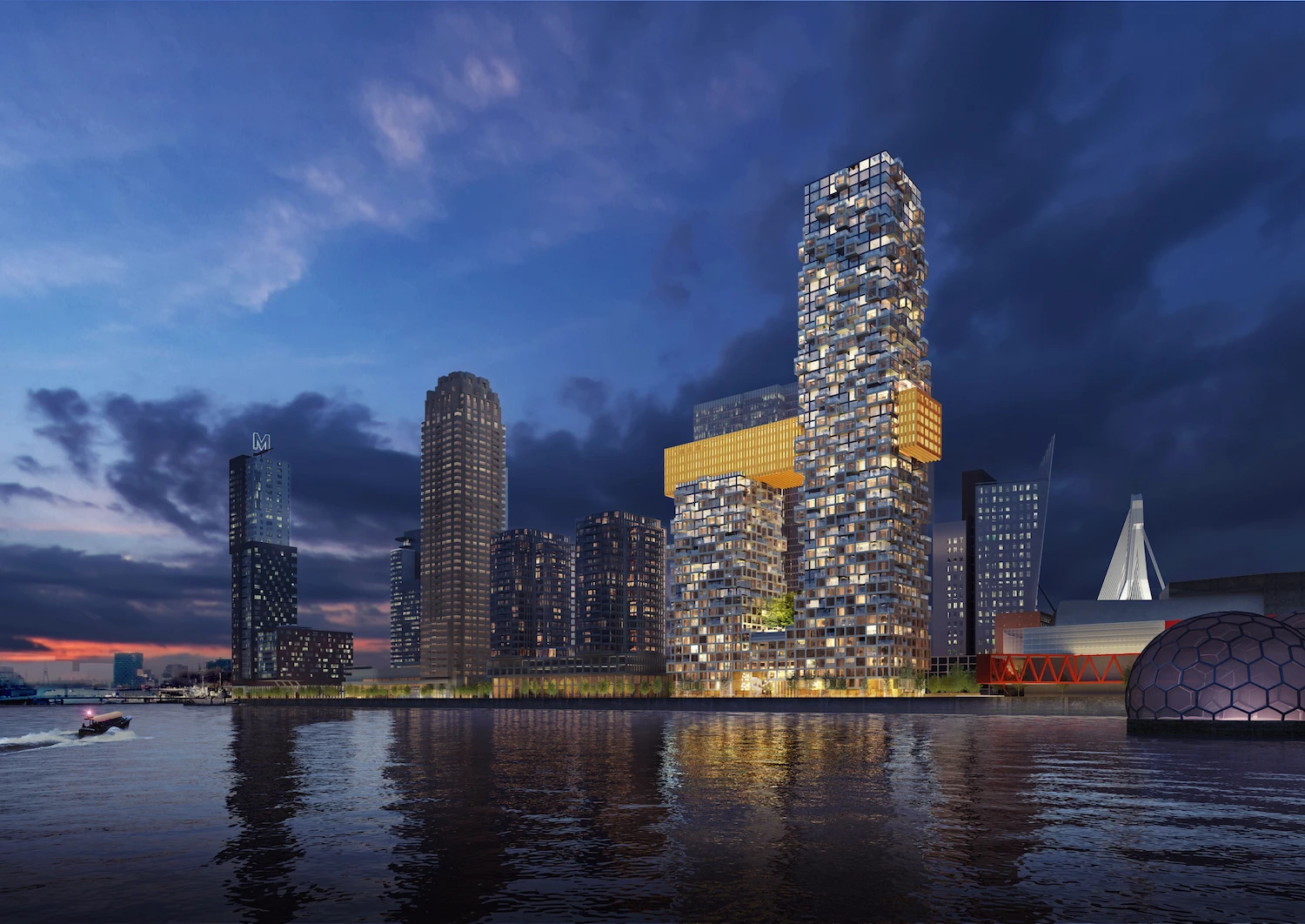 "Rotterdam is more and more a city of towers and The Sax will add a new element to this collection," says Jacob van Rijs, MVRDV co-founder
