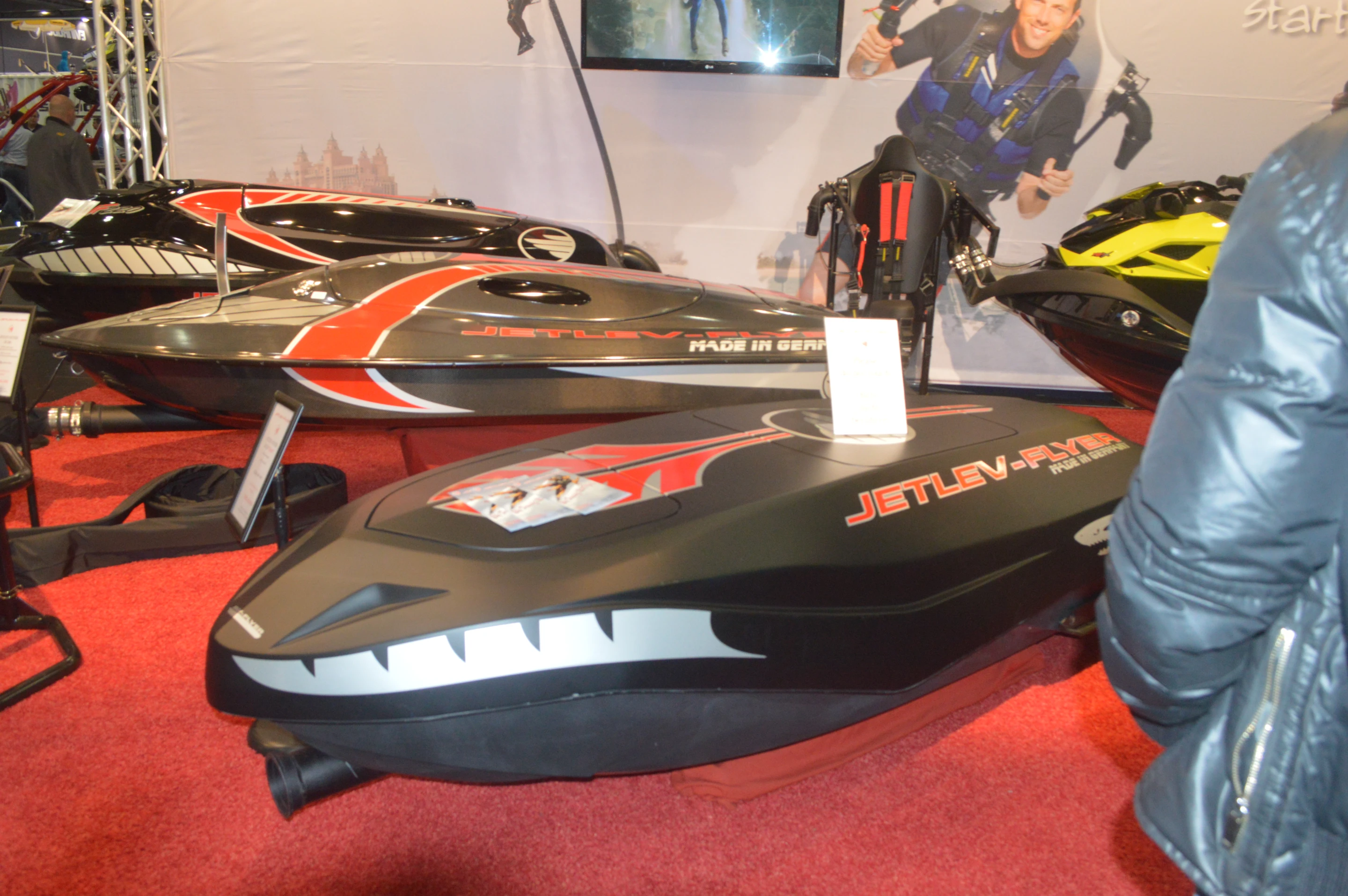 The Jetlev-Flyer Shark at Boot Dusseldorf