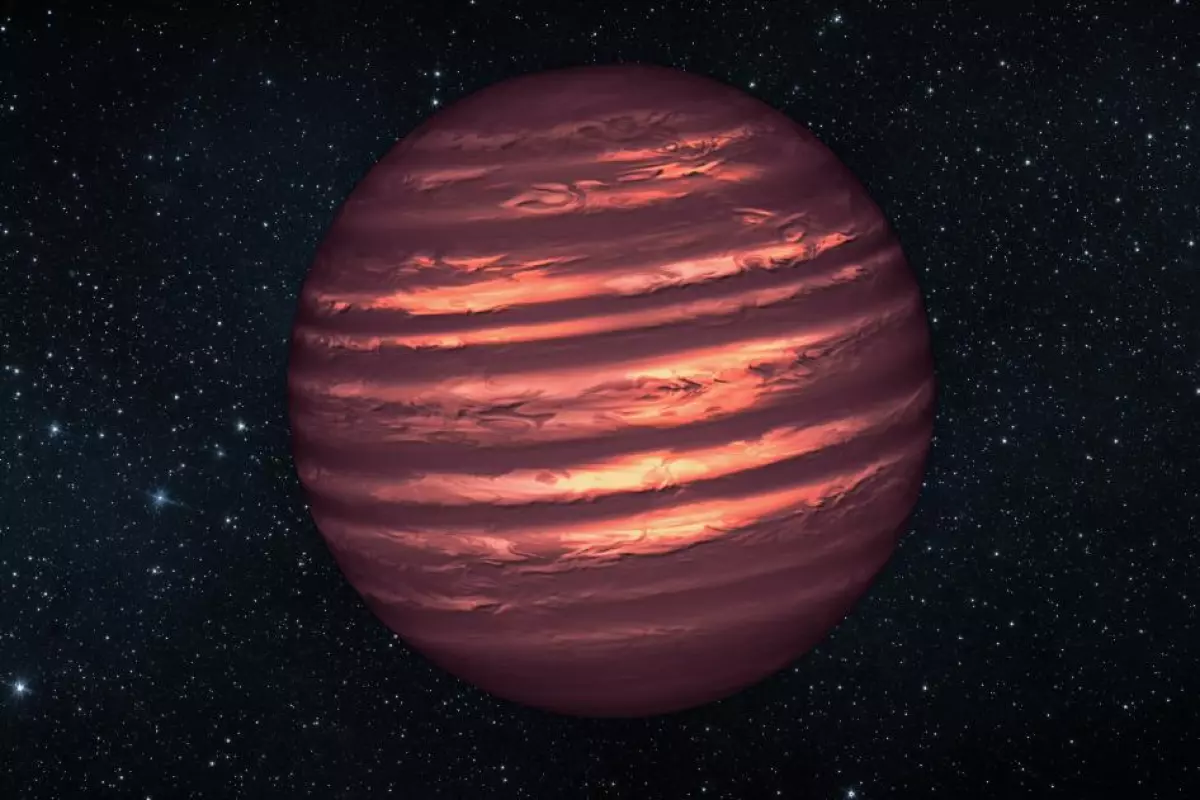 Artist's impression of a brown dwarf
