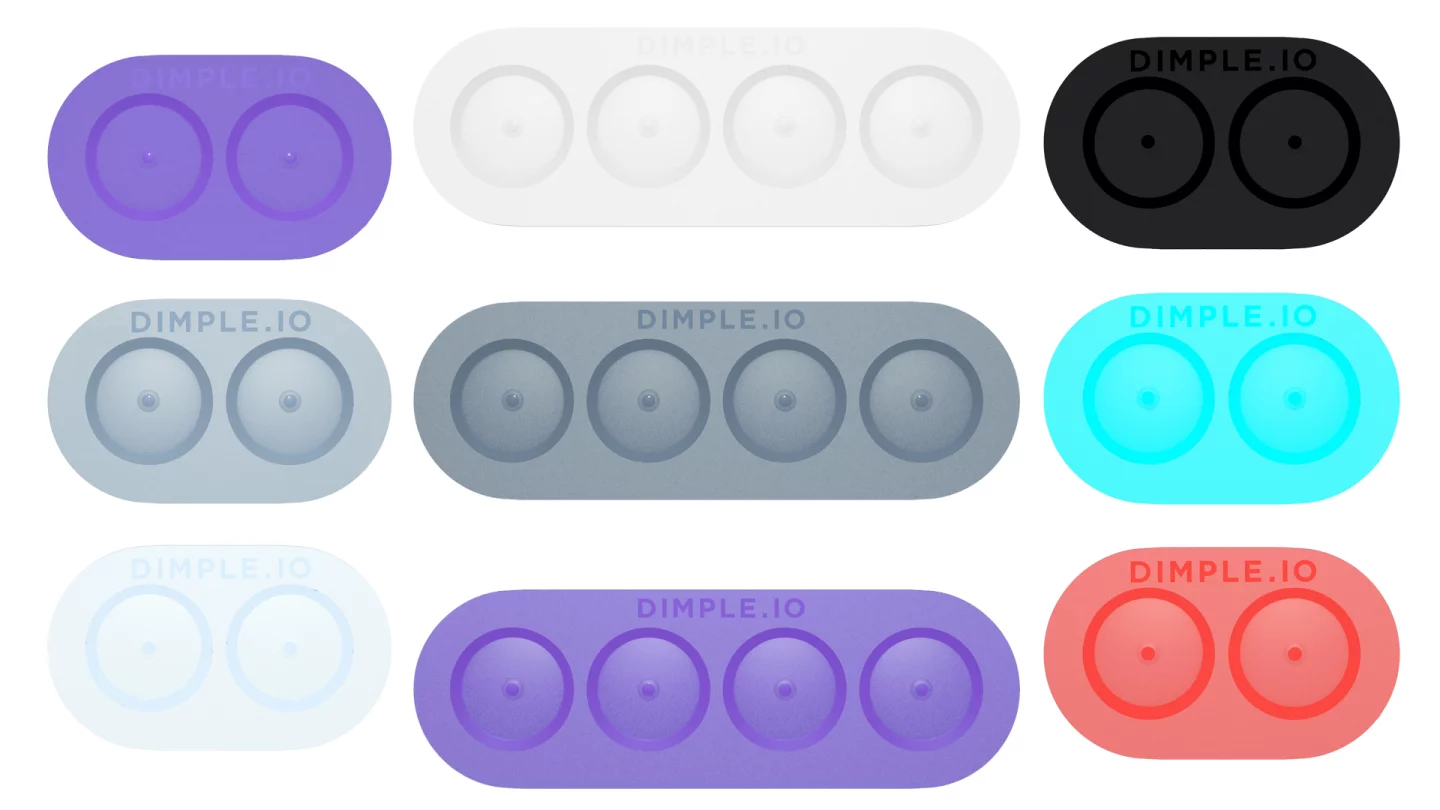 The product will be available in two sizes and three colors, with more color options (right) available if the project hits its stretch goals