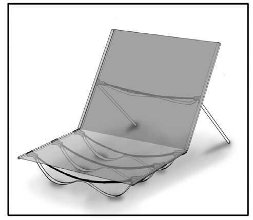 The chair has more support than the average backpacking cushion