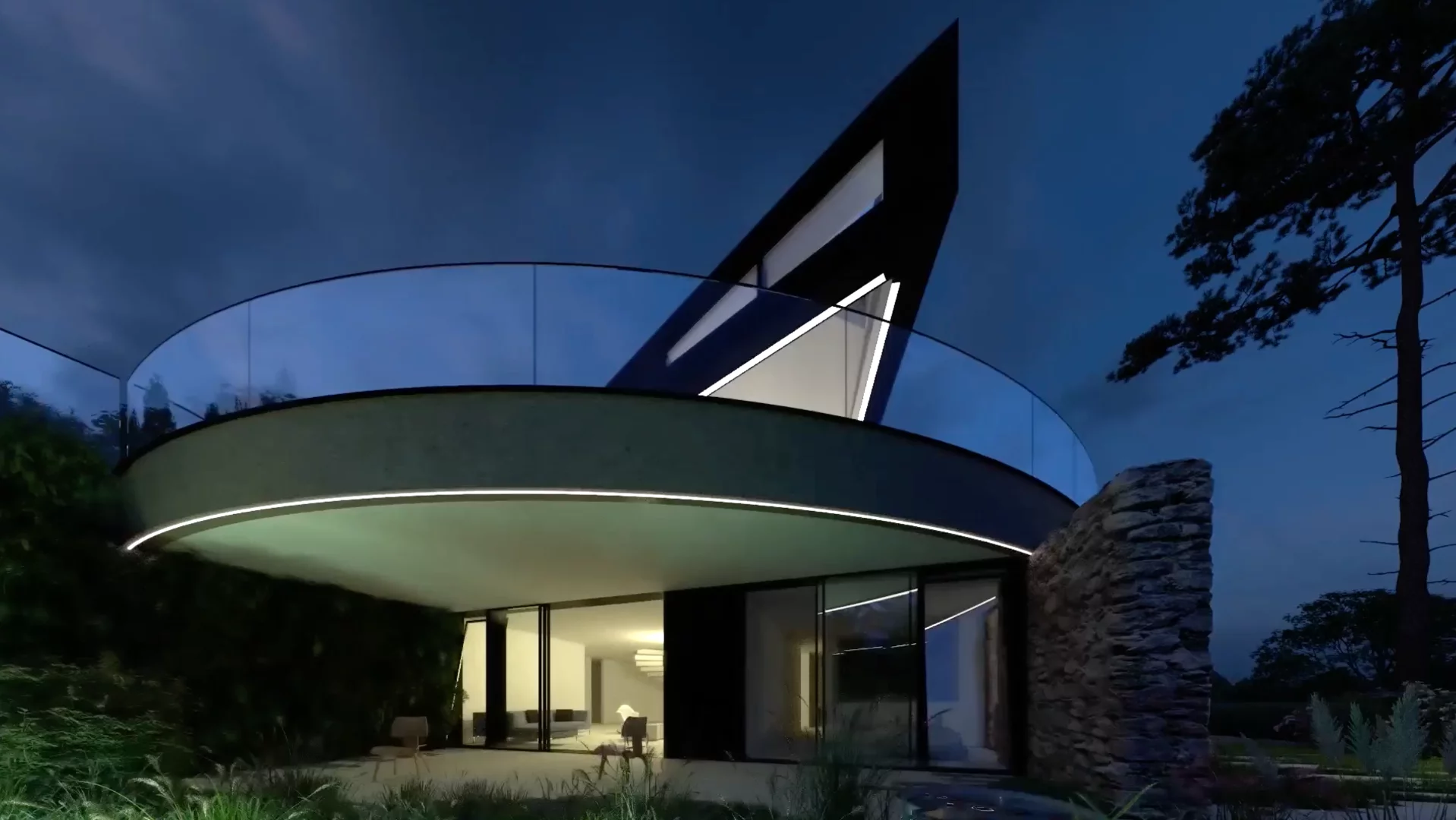 The stylish geometry of the Devon House