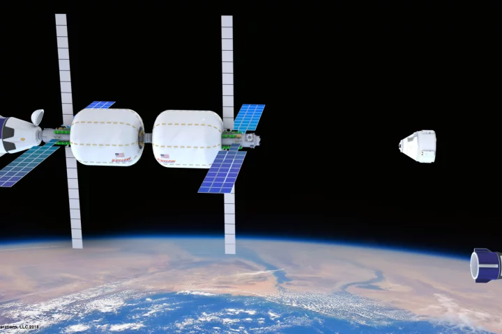 Artist's concept of the Bigelow Space Complex