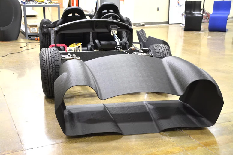 The ORNL Shelby Cobra interior shell components