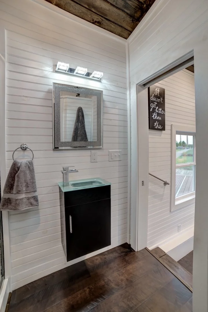 Shot of the bathroom entrance