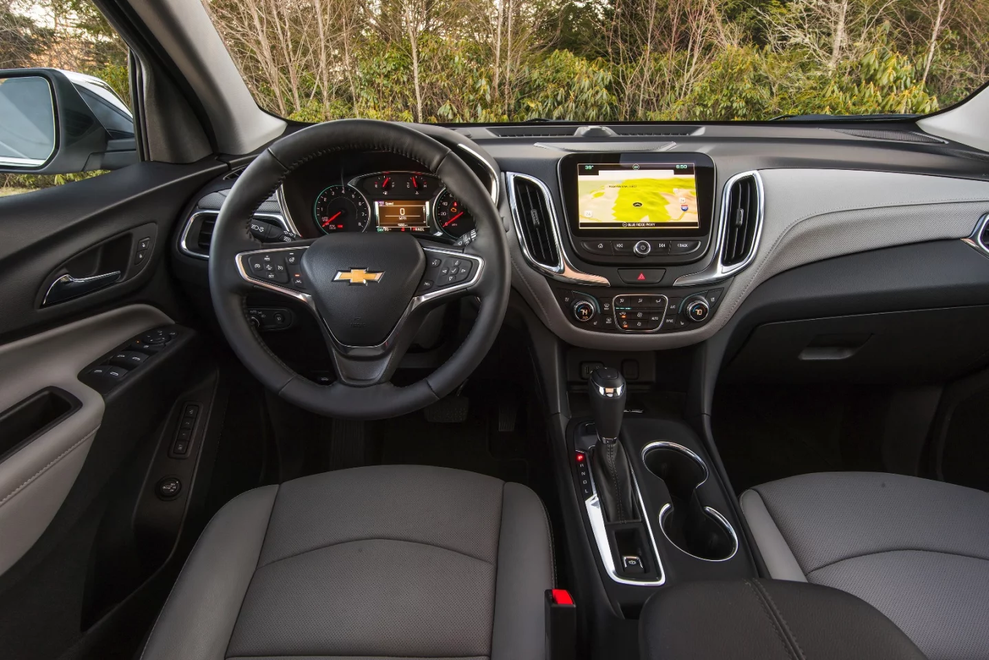 Technology options in the 2018 Chevrolet Equinox include parking assistance, blind spot alerts, forward automatic braking, lane keep assist, and a 360-degree camera