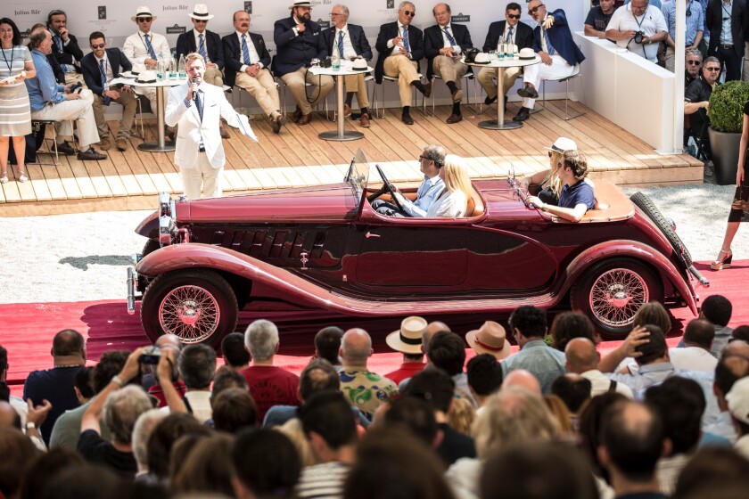 The 'Mention of Honor' in Class B went to this 1932 Lancia Dilambda Torpedo Sport by Carrozzeria Viotti, owned by Albert Kalimian.