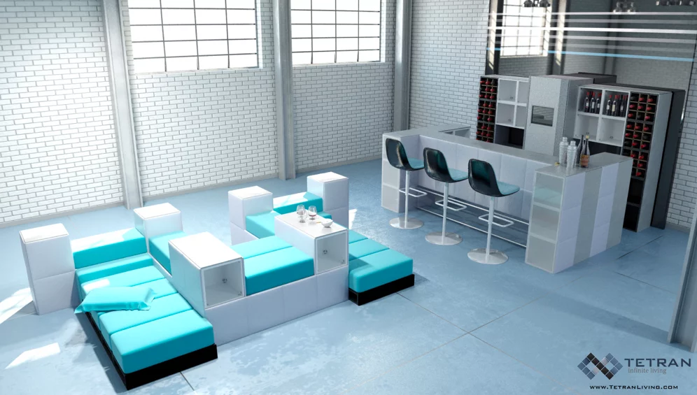 For an idea that has yet to make it to Kickstarter, a remarkable amount of work has gone into Tetran - a modular design possibly best described as LEGO for furniture