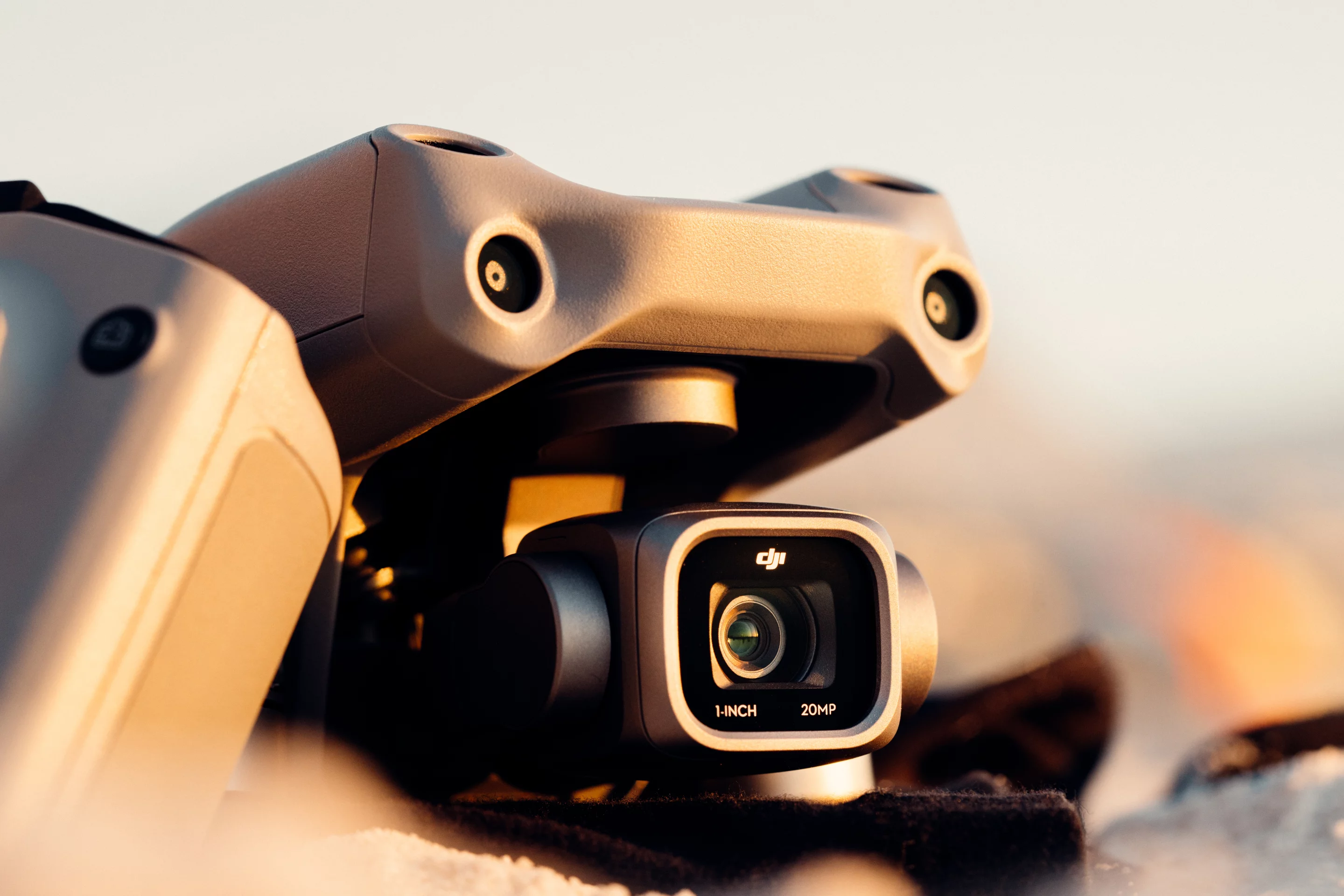 A close look at the gimbal-mounted 5.4K/30fps camera on the DJI Air 2S