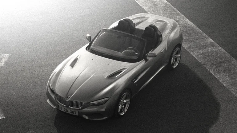 BMW Zagato Roadster in arty monochrome