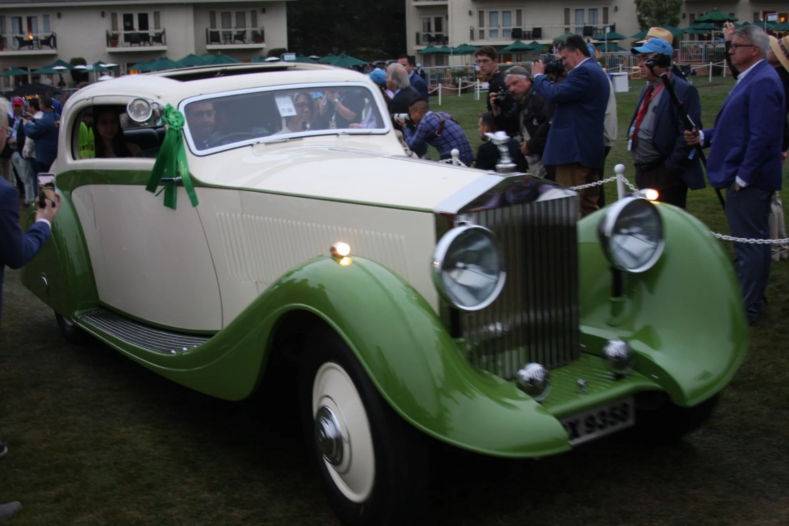 The winner of the Lucius Beebe Trophy and first in Class F1 (Motor Cars of the Raj—RollsRoyce & Bentley) was this 1935 Rolls-Royce Phantom II Continental Gurney Nutting Streamline Coupé, owned by Amir & Wendy Jetha, Mumbai, India