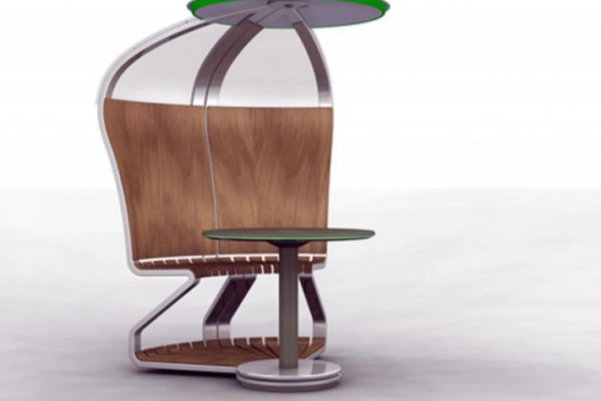 Mathias Schnyder's solar outdoor workstation