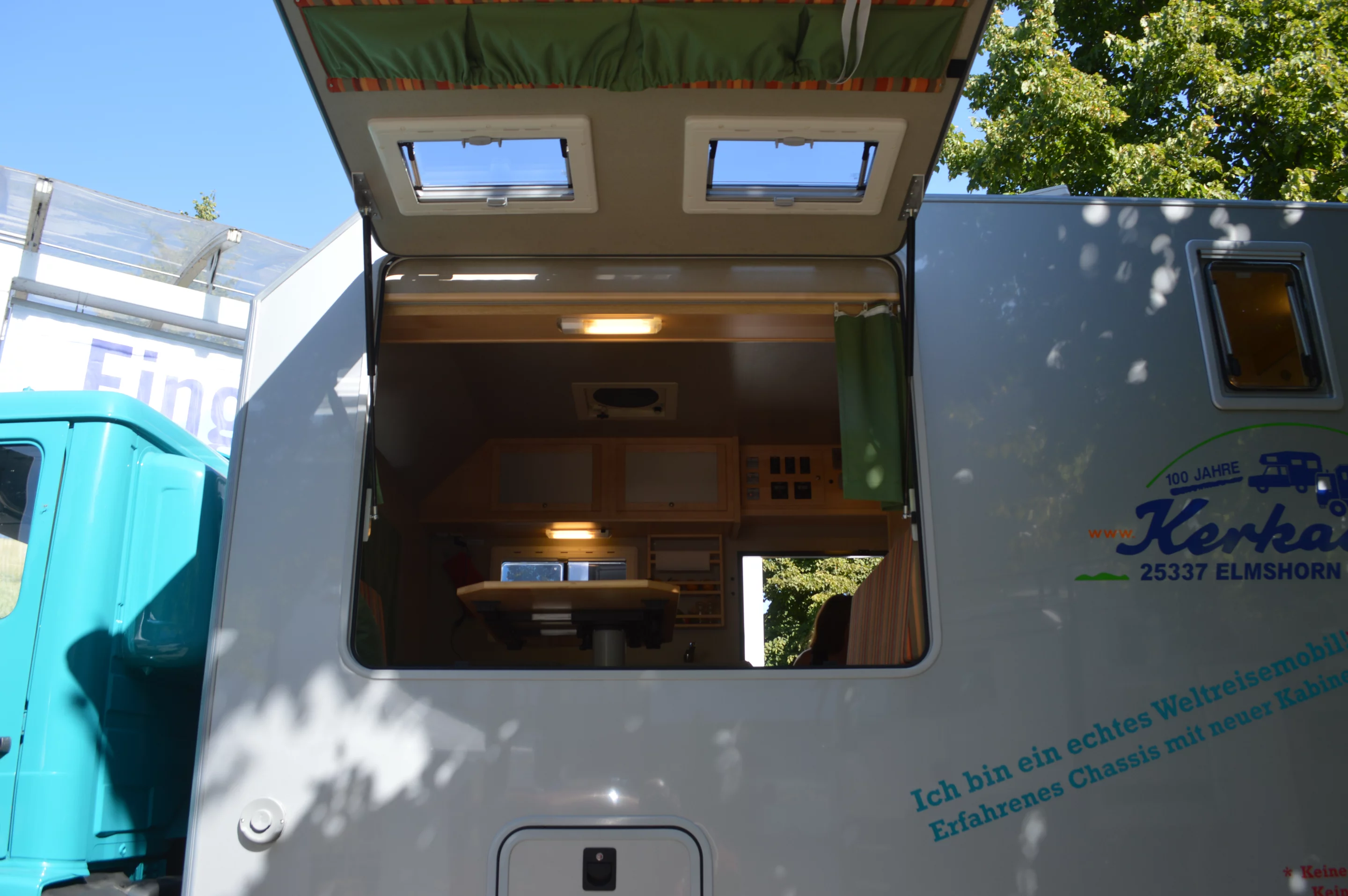 Breakfast with a view inside the EX 500