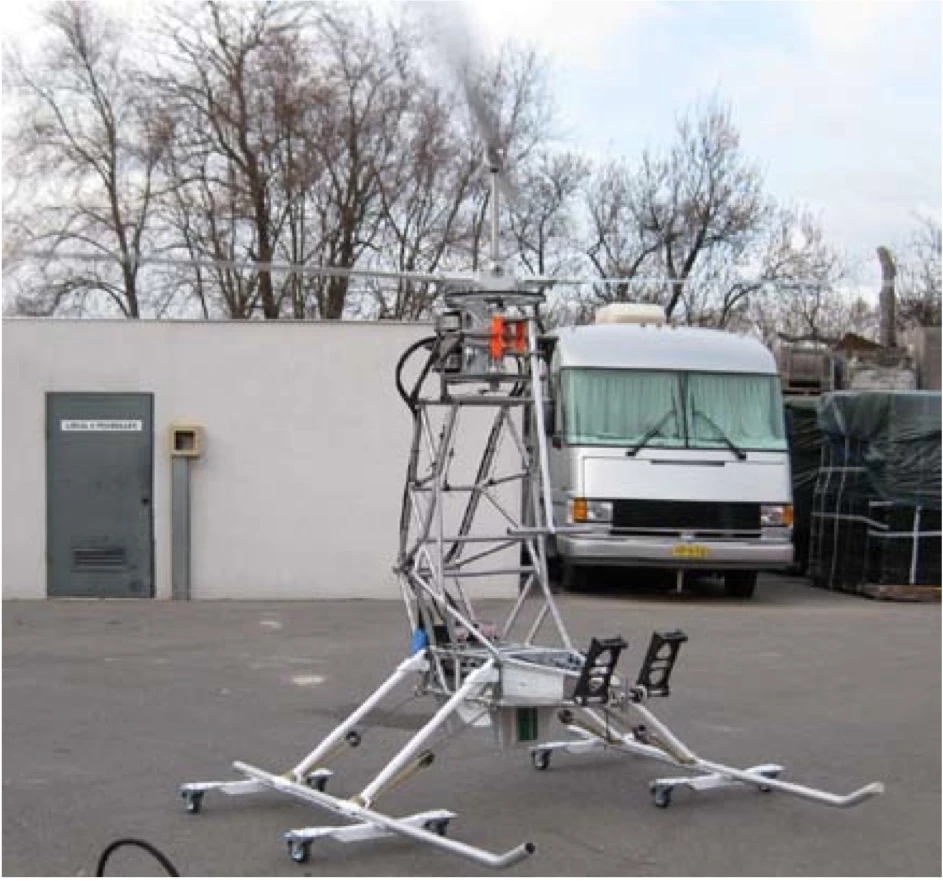 Pascal Chretien's prototype electric helicopter chassis