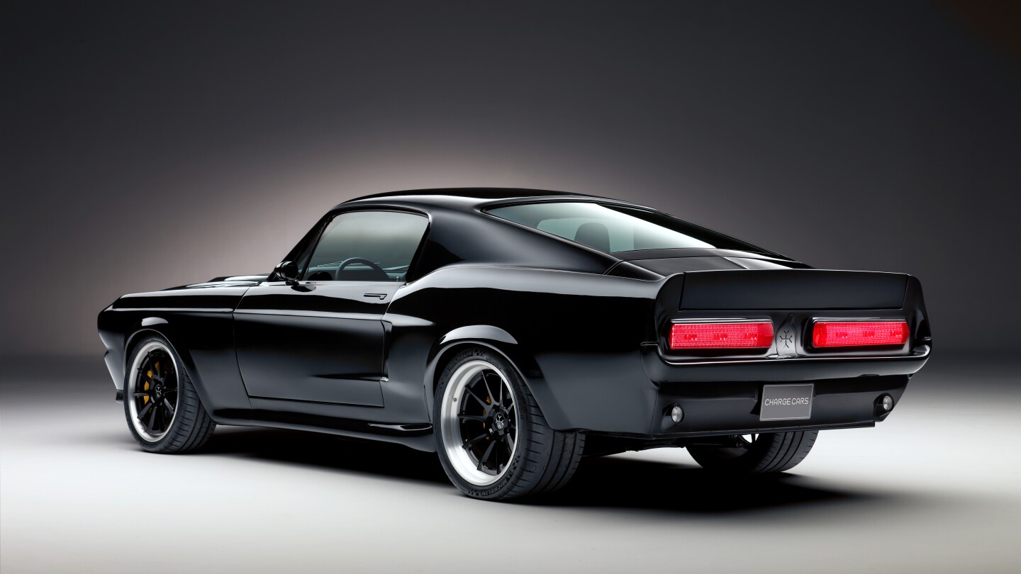 Stealthy, all-electric classic Mustang on its way to Goodwood