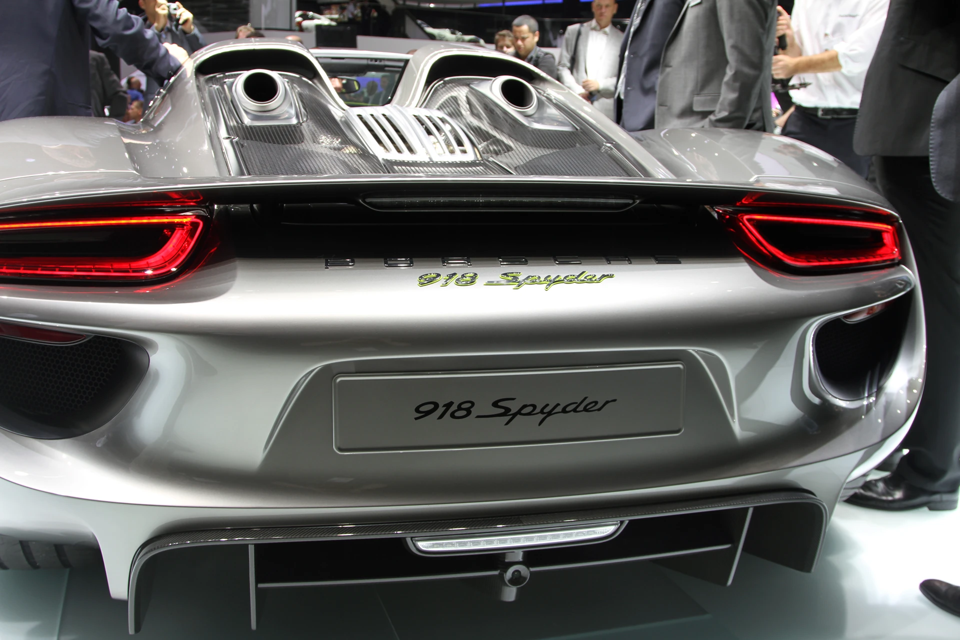 The exhaust exit is placed on the top rear of the car, behind each seat, differing from the concept design which placed the exhaust exits on the side (Photo: Gizmag.com)