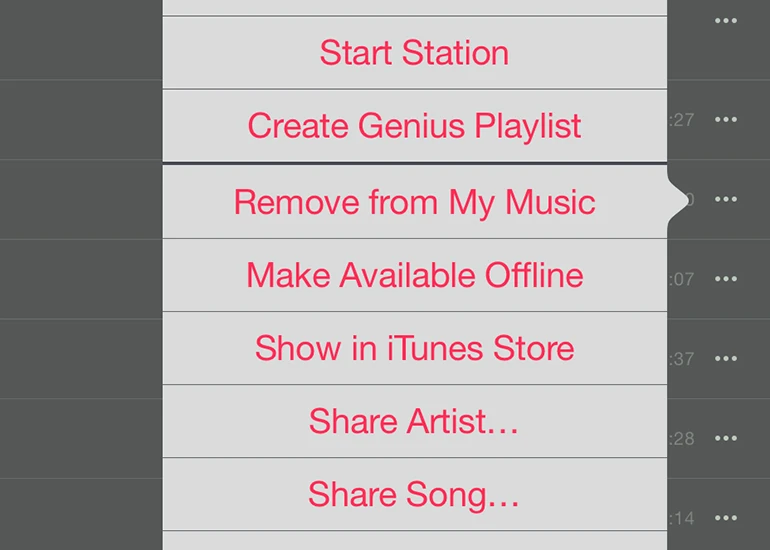 Any tracks can be cached for offline playback