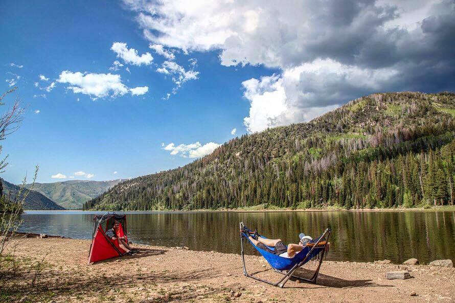 The versatile Tammock works as a hammock tent, open hammock or freestanding tent