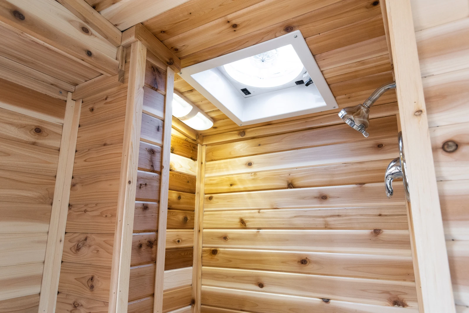 A shot of the Tiny Traveler's bathroom
