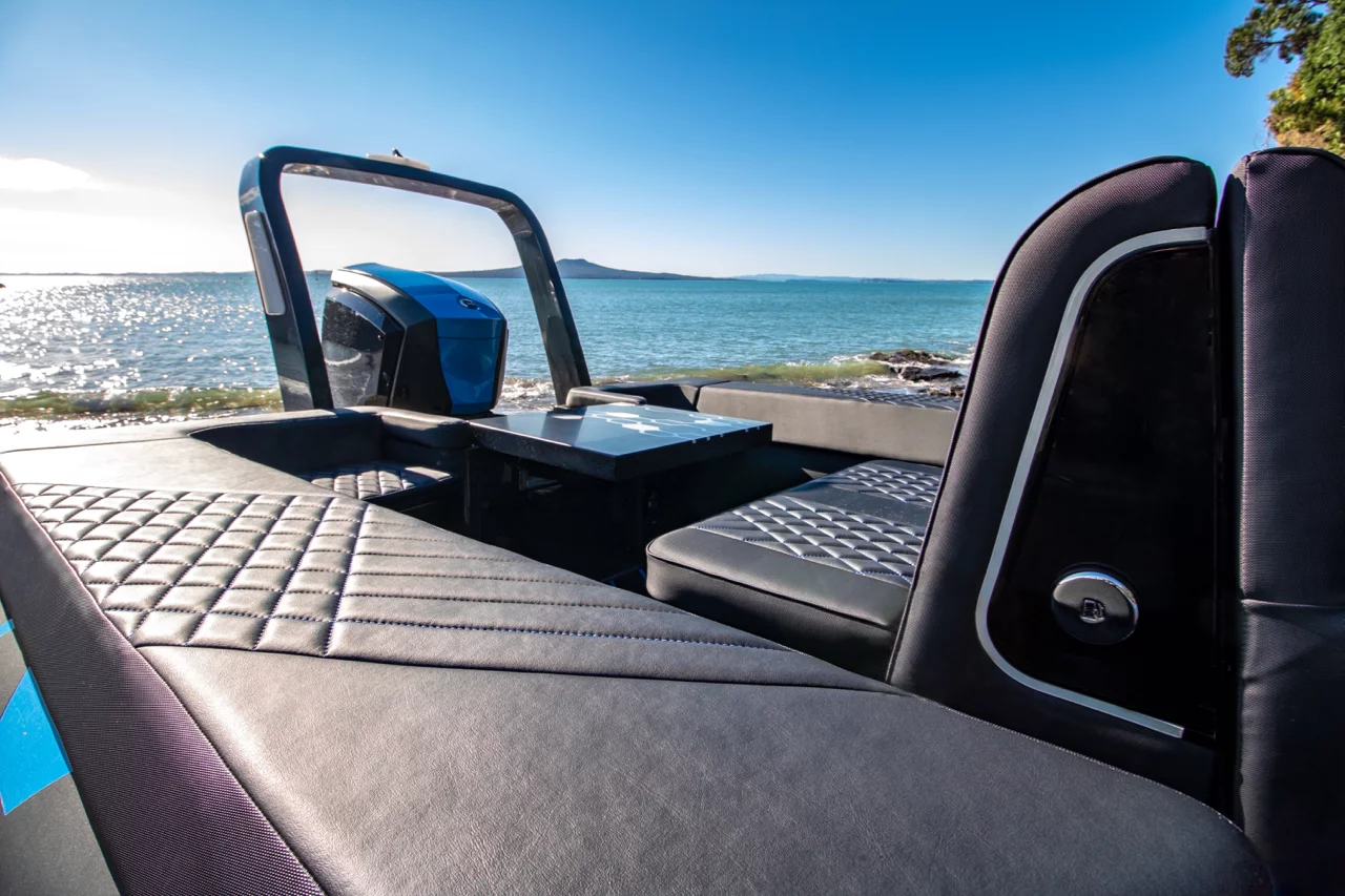 The Sealegs Electric E4 weighs in at 1,390 kg (3,058 lb) and can handle a maximum payload of 700 kg (1,543 lb)