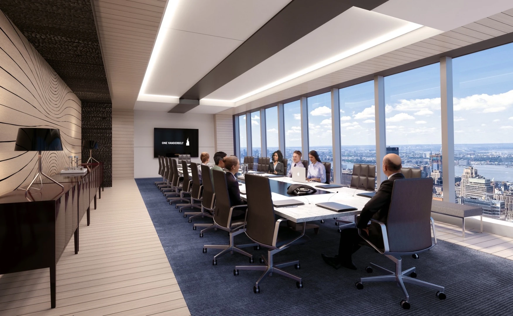 Designed by Kohn Pedersen Fox and developed by SL Green Realty Corp, One Vanderbilt will rise to a total height of 1,401 ft (427 m)