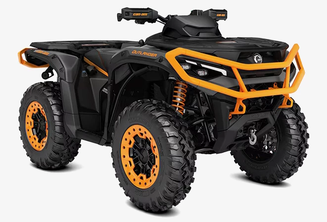 The Outlander XT-P ATV features the new semi-active suspension system