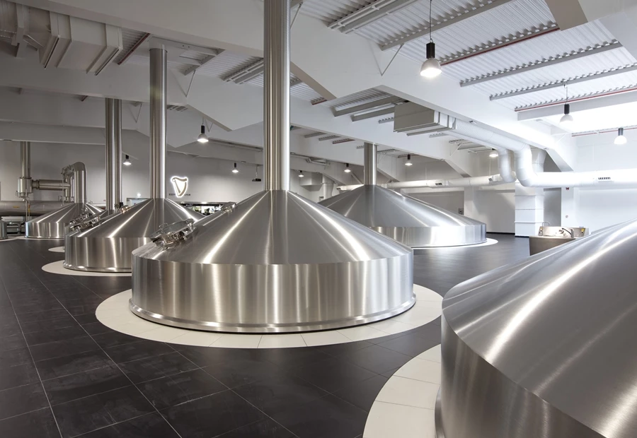 Amongst the sustainability features at Brewhouse No. 4 is an energy recovery system that reduces the need for steam heating in the brewing process