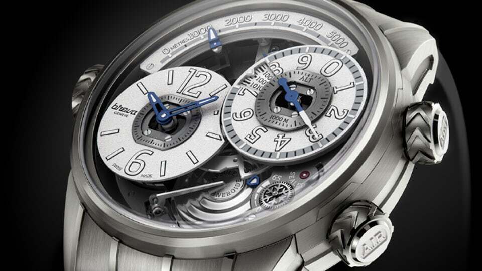 The Breva Génie 02 Terre has a built-in altimeter