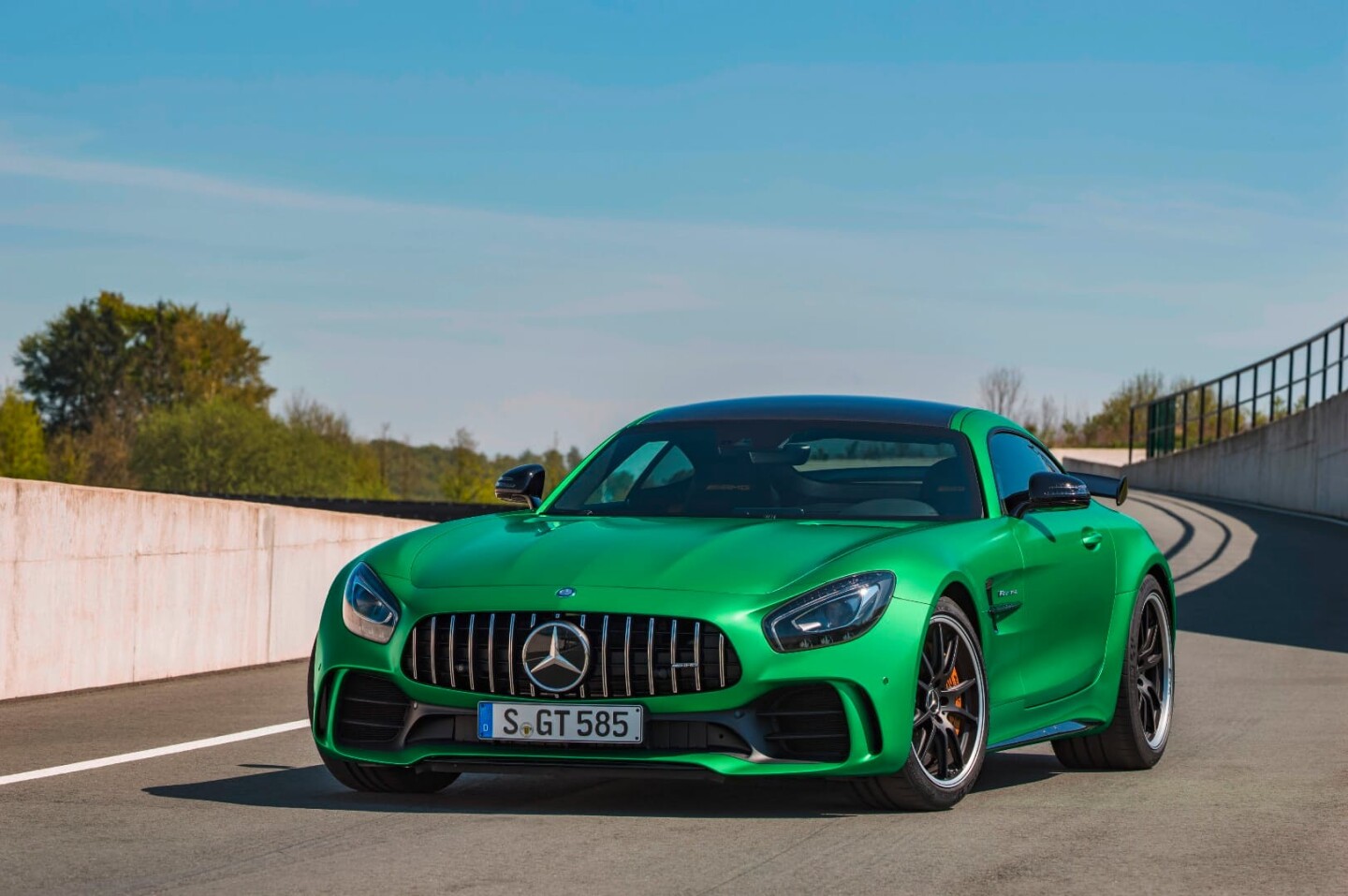 Mercedes calls the shiny grille on the AMG GT R a Panamerica grille