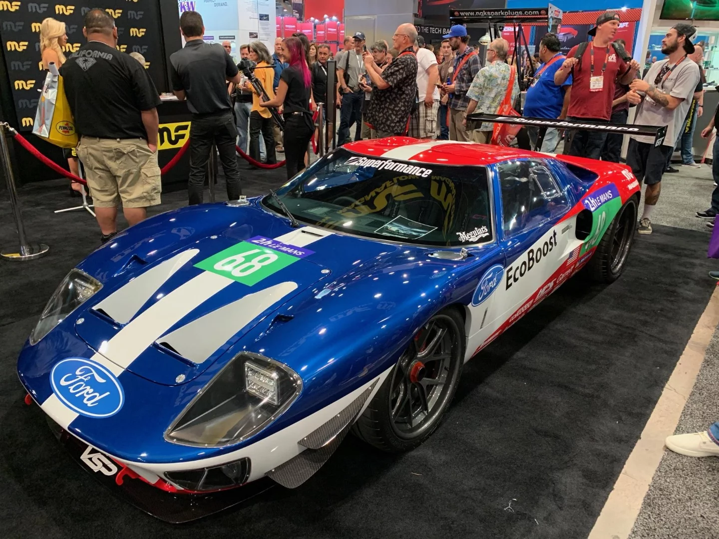In other Ford GT news ... SuperPerformance's $179,900 Future GT Forty combines a modern V6 EcoBoost engine with a classic GT40 replica