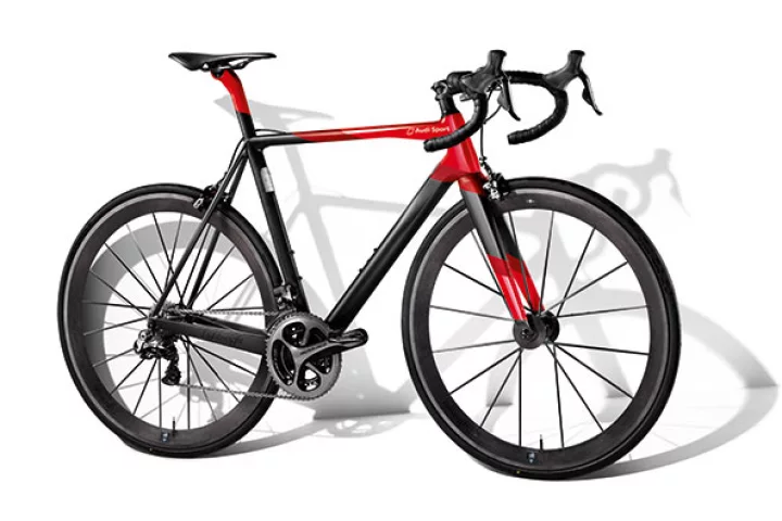 The Audi Sport Racing Bike costs features lightweight carbon throughout