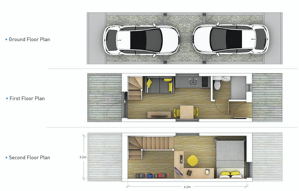 Architectural drawing of the ZED Pod