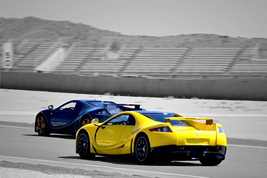 Two GTA Sponos on track