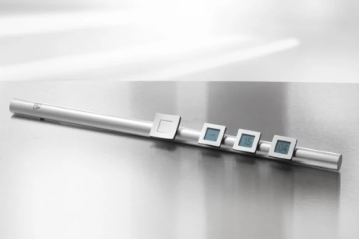 Polished aluminum finish, tilt orientation sensor and touch sensitive backlight operation are sure to be popular features