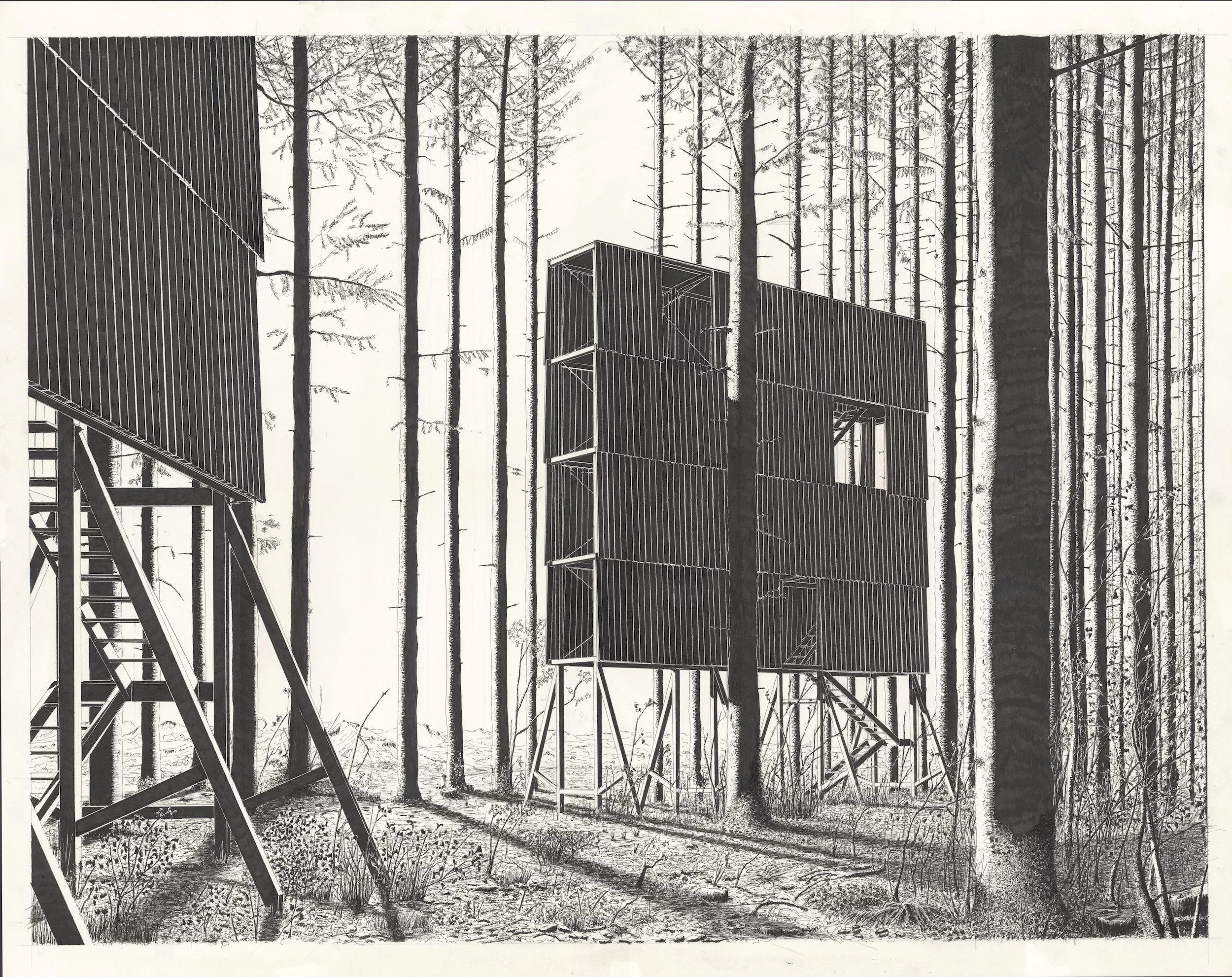 Denis Andernach - Stelzenhaus III  (stilt-house)