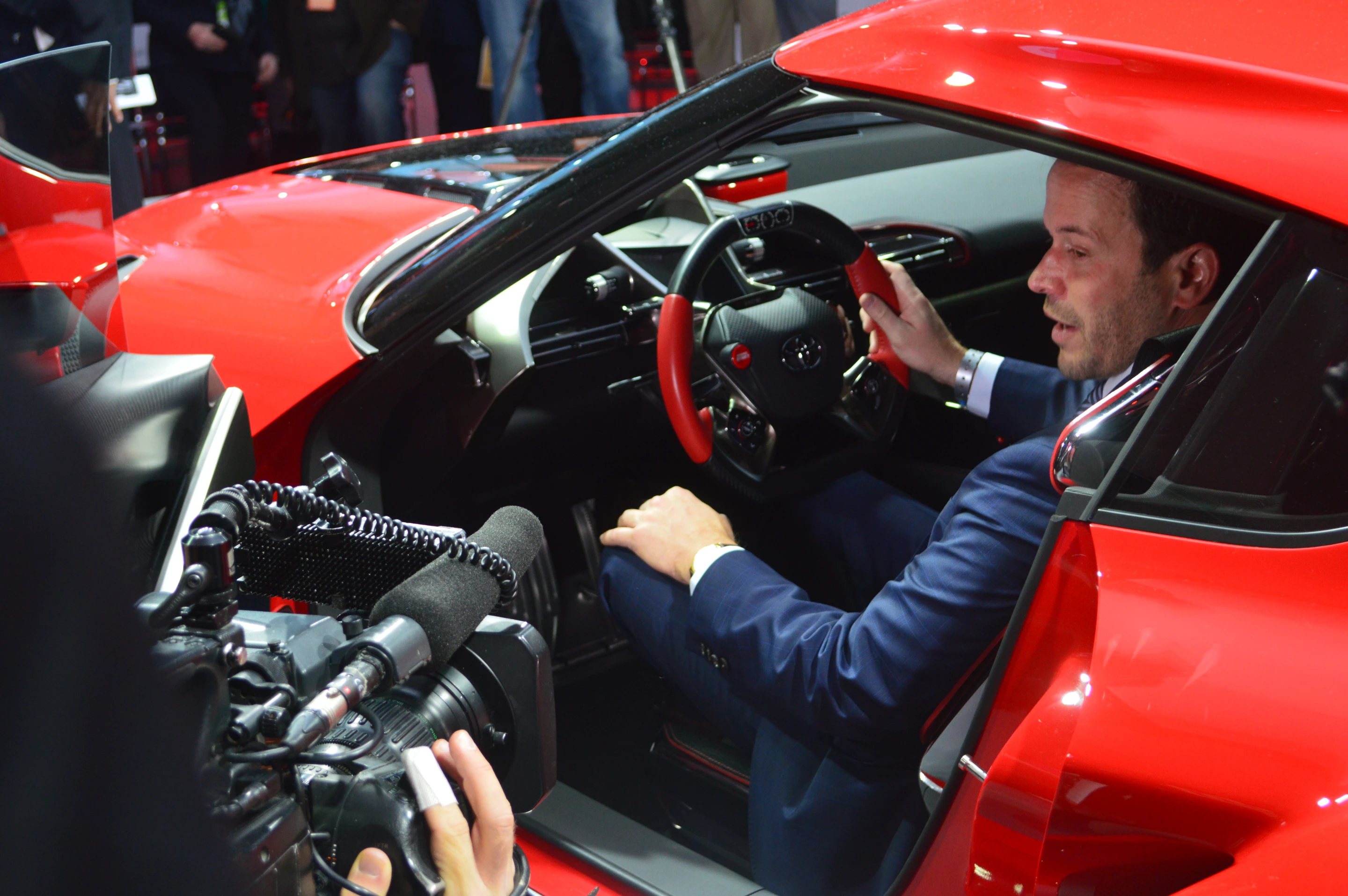 The interior is designed to connect the driver to the road