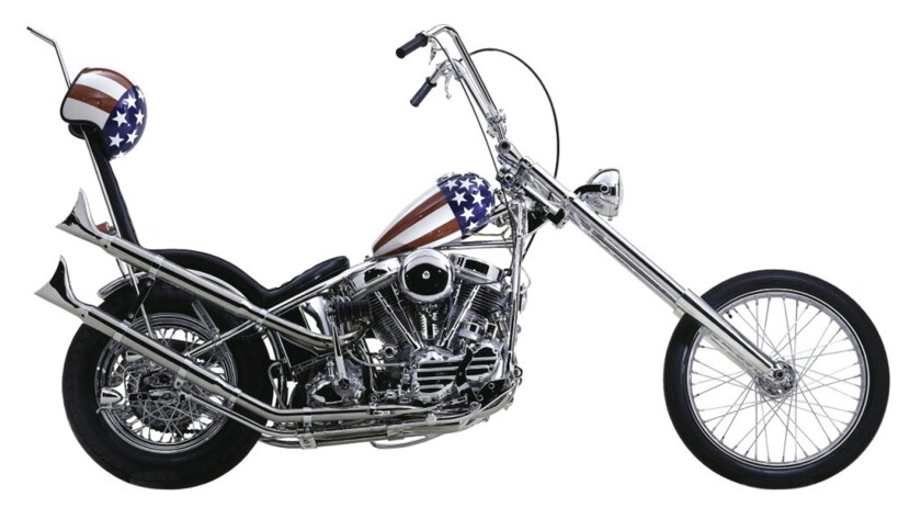 Arguably the world’s most famous and instantly recognizable motorcycle, the chopped Panhead Harley-Davidson played a central role in one of the American Film Institute’s top 100 movies of all-time, starring alongside Peter Fonda, Dennis Hopper and a young actor in his first major role, Jack Nicholson. It is the bike ridden during the film while Steppenwolf's "Born to be Wild" became a biker anthem which endures to this day.