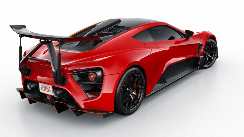 Zenvo TSR-S: nearly 1,200 horsepower and a highly active rear wing