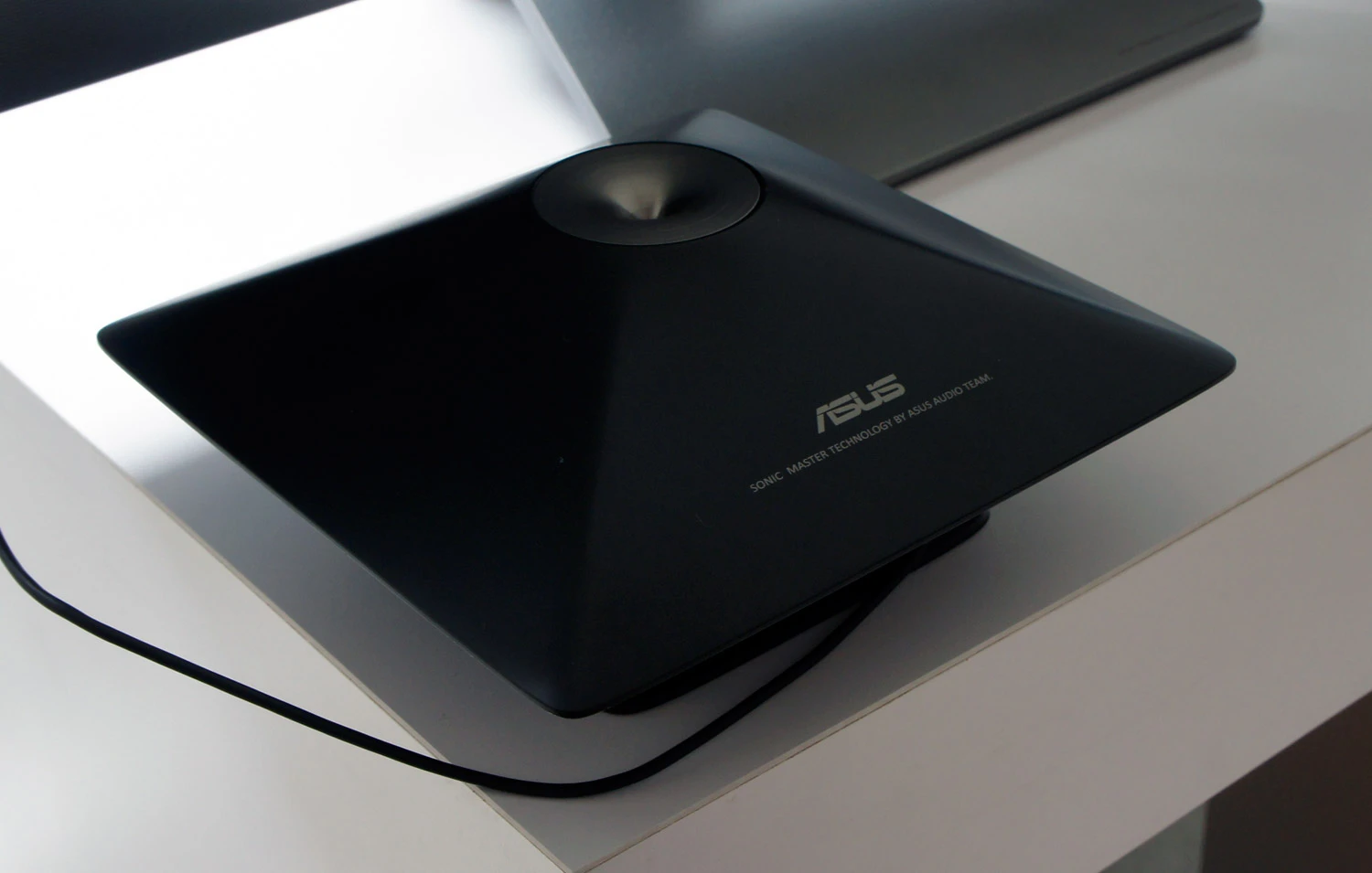 Users can boost the audio from the included 3.5 W stereo speakers by opting to add an external subwoofer featuring a 580cc resonance chamber