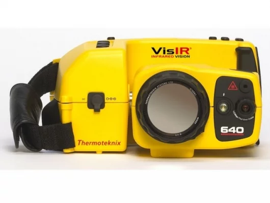 Front view of The Thermoteknix VisIR 640 Thermal Imaging Camera.
