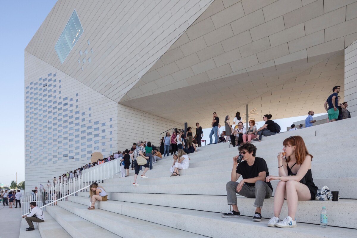 "The urban room is at once a frame for the artwork, a stage for the performances, a screening room for the media collections and perhaps most importantly, an open room for the urban life of Bordeaux to invade and engage with the arts," says BIG partner Jakob Sand