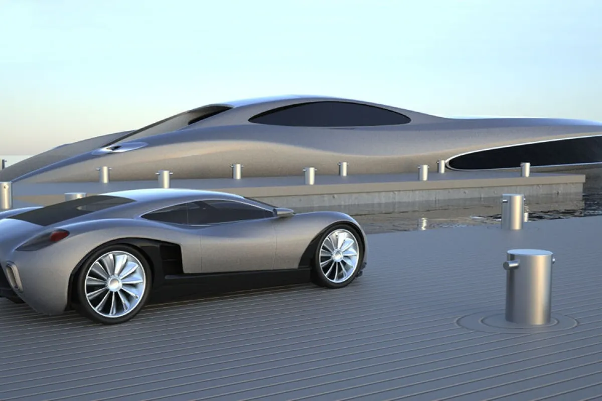 The Strand Craft 122 coordinates beautifully with its accompanying supercar