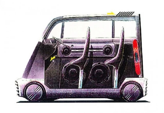 One of the early pre-show sketches released by Honda