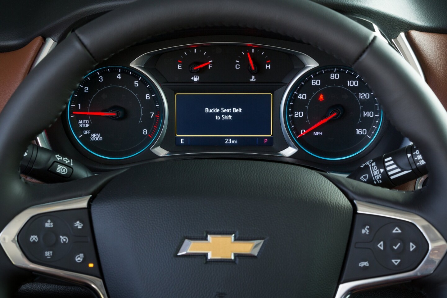 Announced today, the Buckle to Drive feature keeps the car at a standstill until the driver is all buckled up
