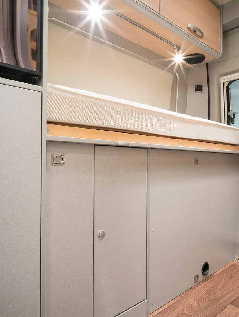The eyelets on the side and floor let you lash bikes and other cargo in the rear