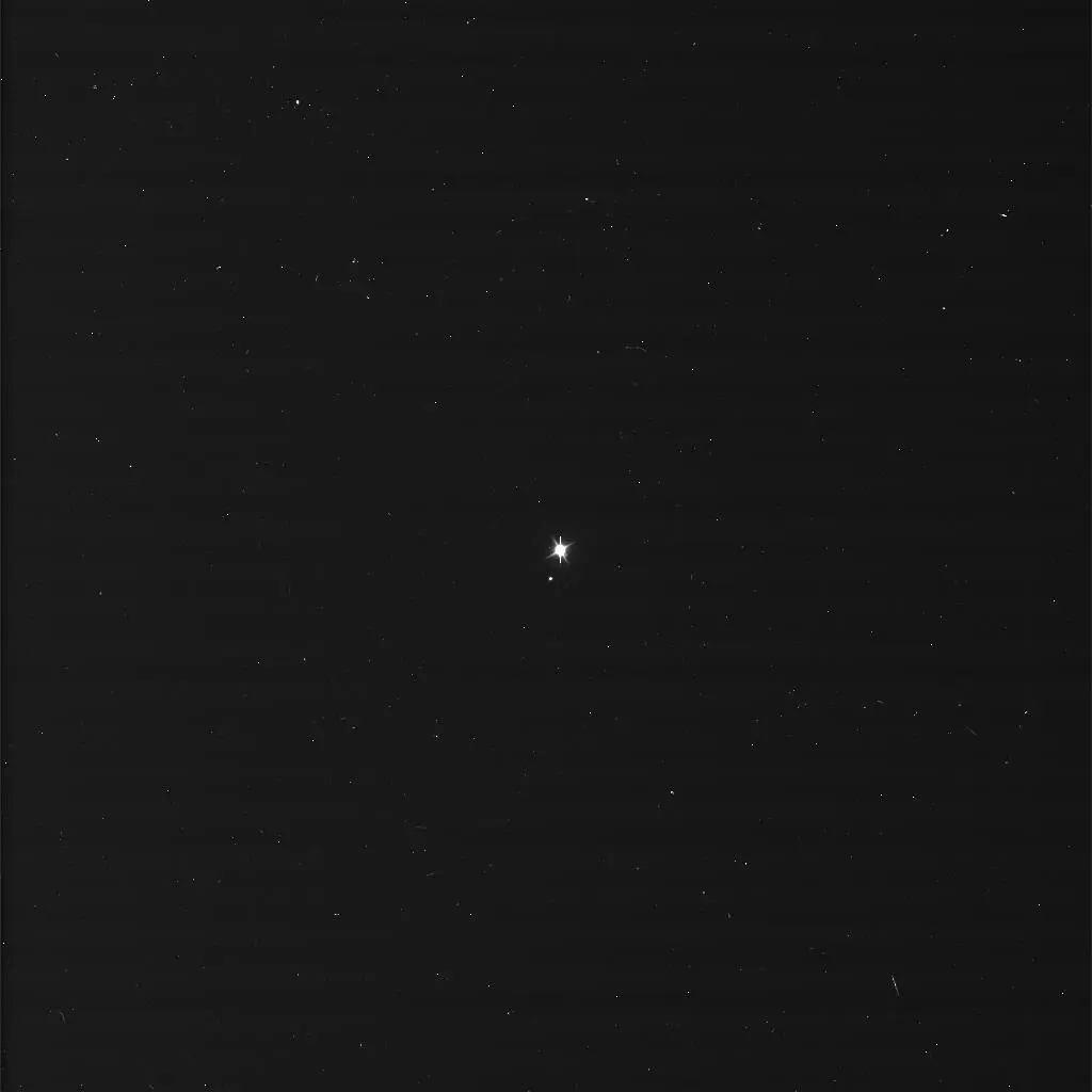 Though NASA has captioned this as a Cassini image, it appears to be a black and white image taken by MESSENGER (NASA/JPL-Caltech/Space Science Institute)